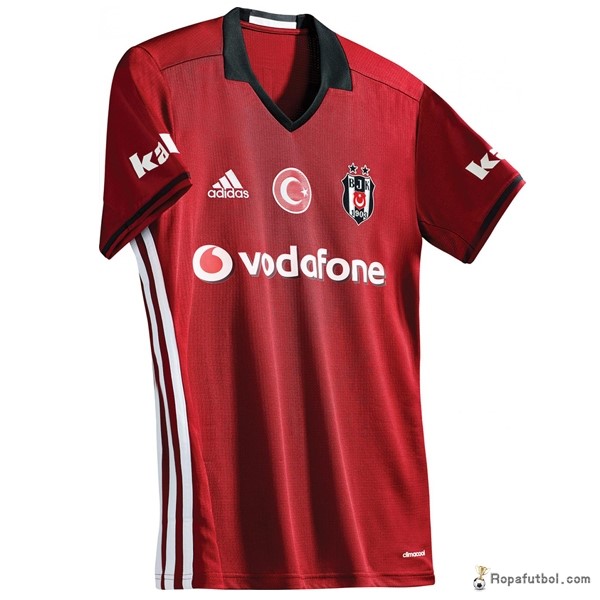 Camiseta Beşiktaş JK Replica Tercera Ropa 2016/17 Rojo